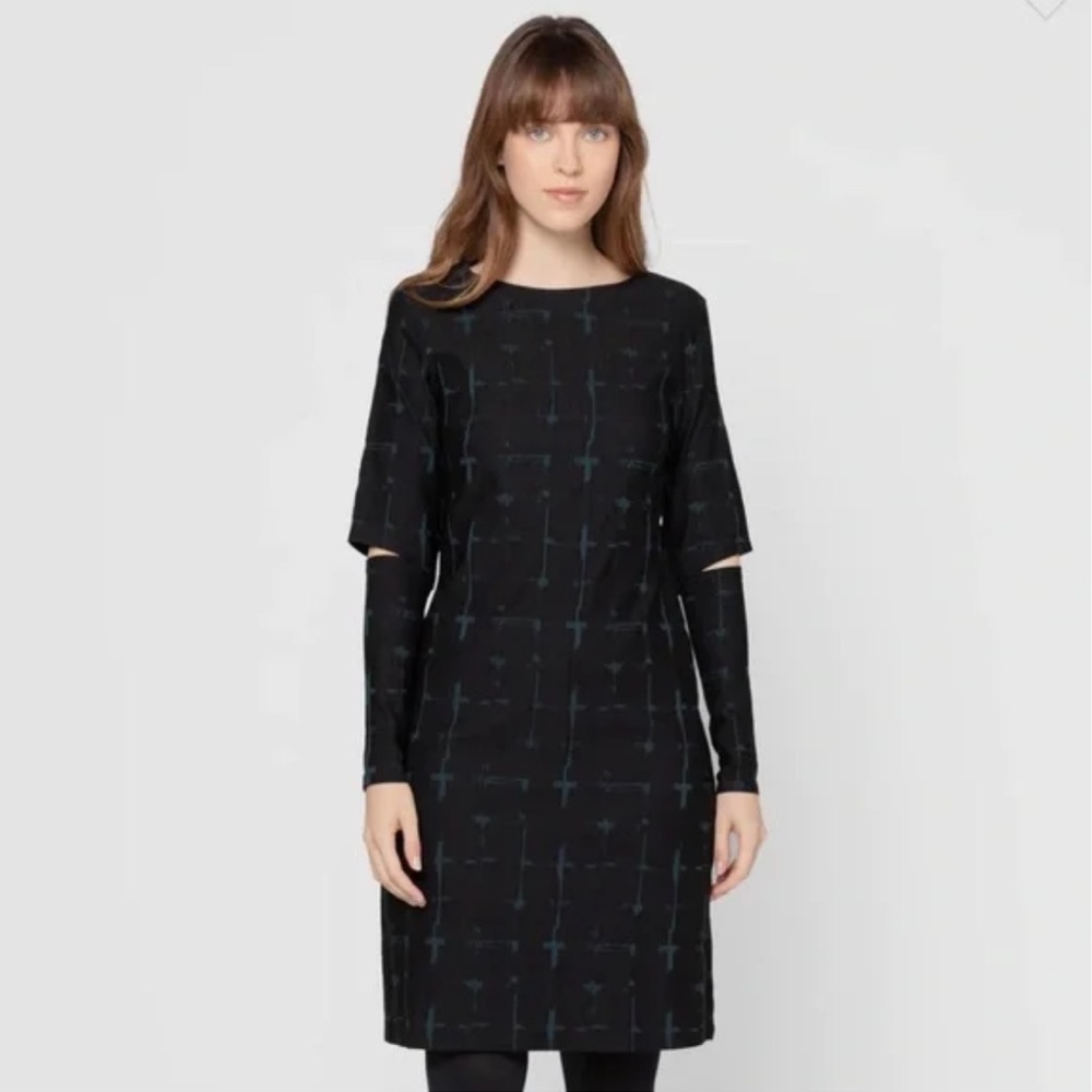 Ruti Dress Distressed Check Elders Dress Sz S